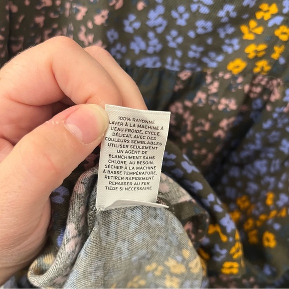 Treasure & Bond Multicolor Floral Dress - Size Large - Picture 3 of 7